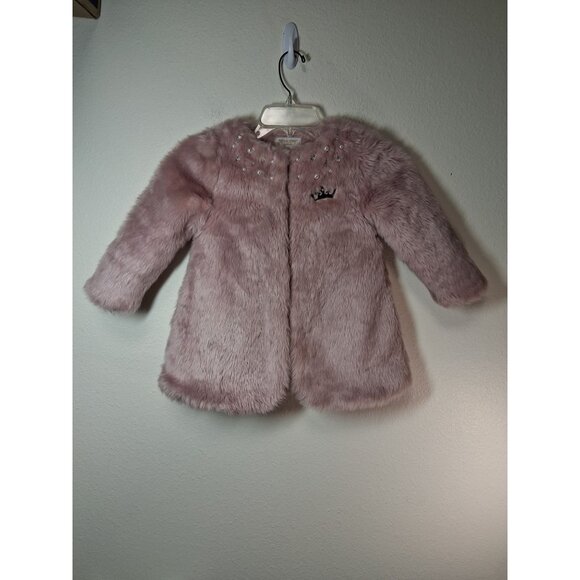 Disney Other - Disney Princess Faux Fur Winter Coat Pink Fancy Girls Size 3